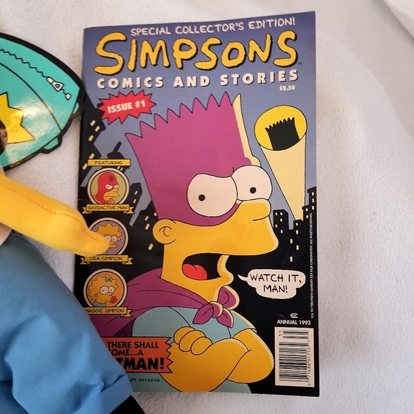 Simpson's, 1990, set PLUS comic. - Picture 6 of 16